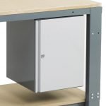 Industrial Garage Workbench with Cupboard