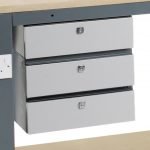 Industrial Garage Workbench with Lockable Drawers